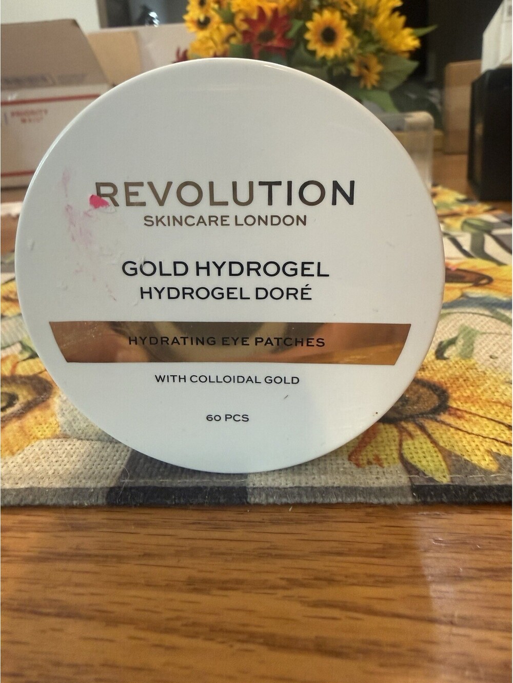 Revolution Skincare London Gold Hydrogel Eye Patches, 60-Pack, Hydrating